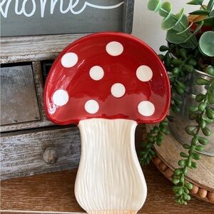 New Boho CeramIc Mushroom Spoon Rest